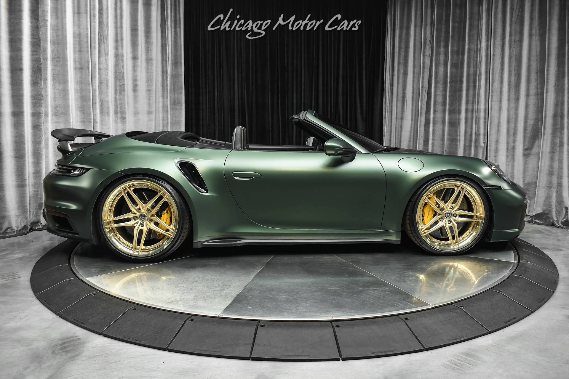 Used 2021 Porsche 911 Turbo S Convertible RARE PTS Oak Green Metallic ...