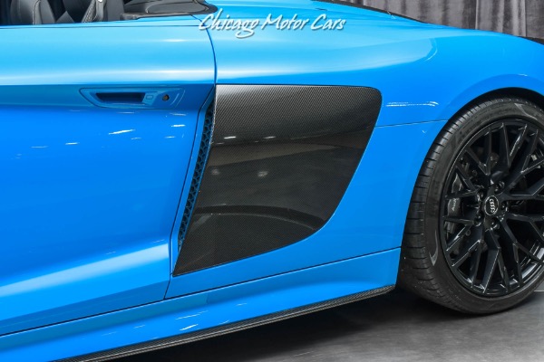 Used-2018-Audi-R8-52-quattro-V10-Plus-Spyder-RARE-Riviera-Blue-Audi-Sport-Pack-Full-PPF