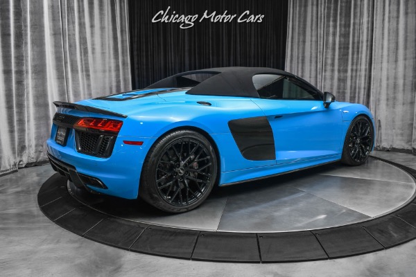 Used-2018-Audi-R8-52-quattro-V10-Plus-Spyder-RARE-Riviera-Blue-Audi-Sport-Pack-Full-PPF