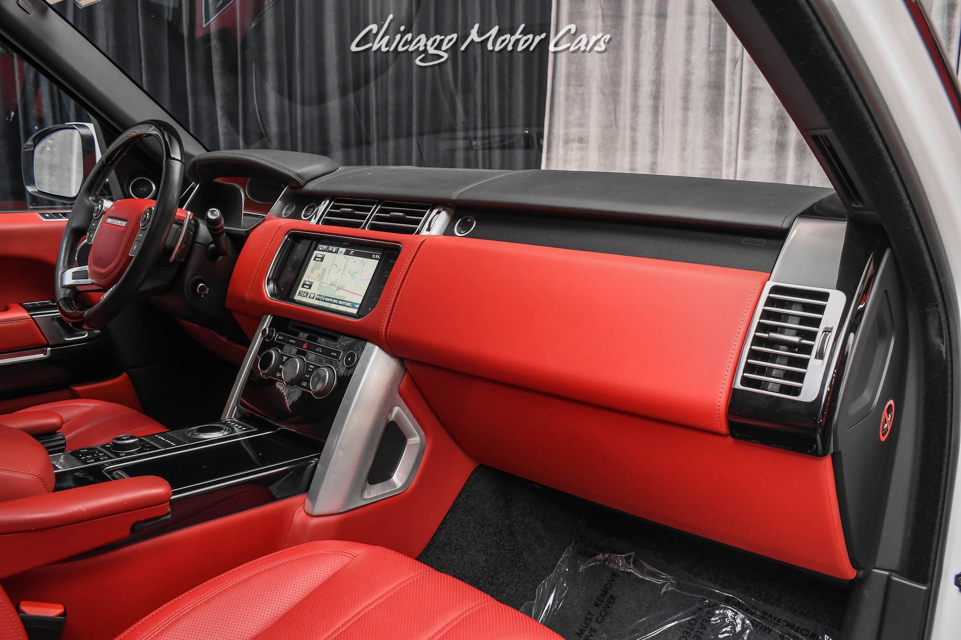 red range rover interior