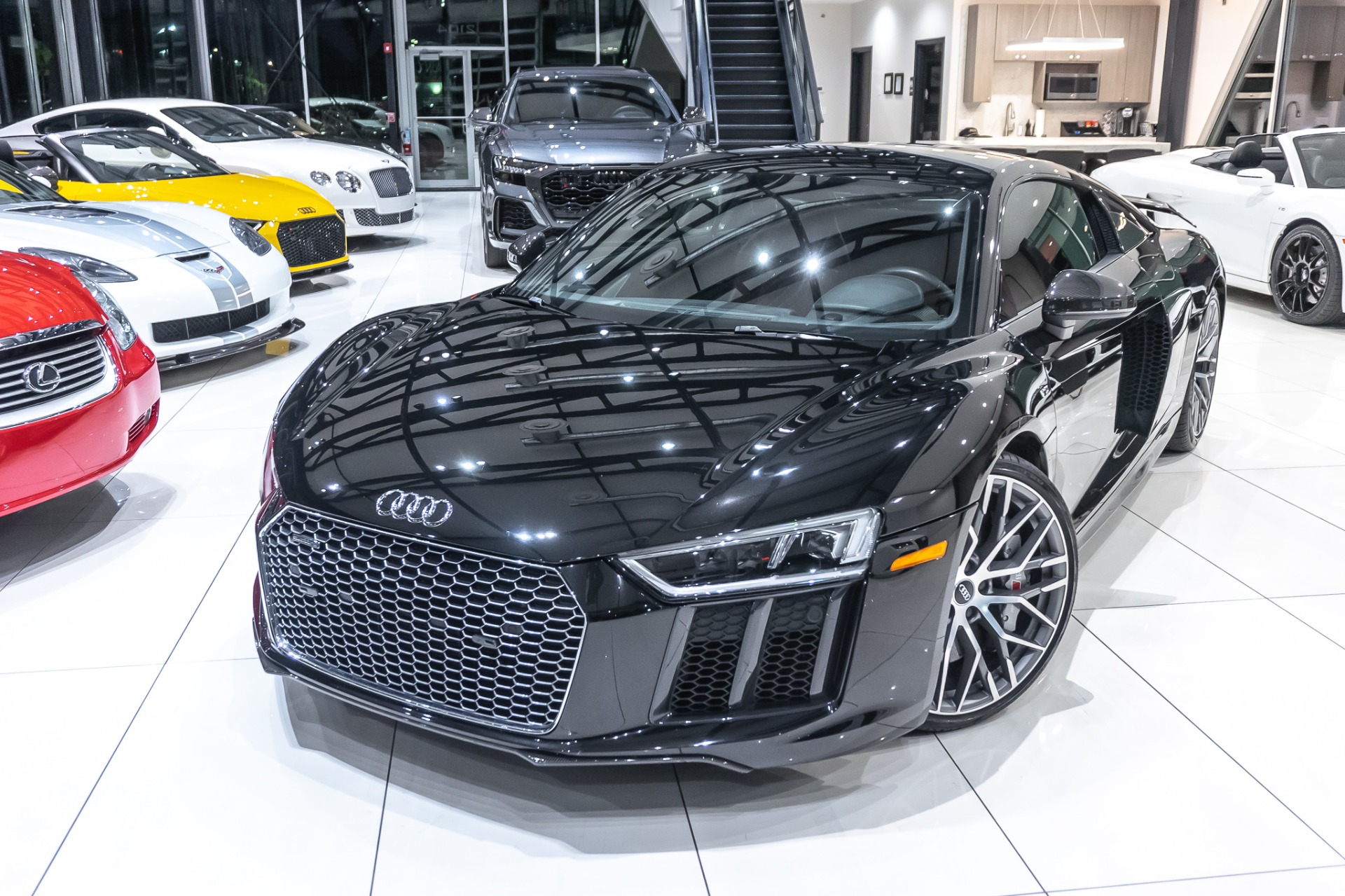 Used-2017-Audi-R8-52-quattro-V10-Plus-COUPE-Diamond-Stitch-Pkg-Larini-Valved-Exhaust-Full-Car-PPF