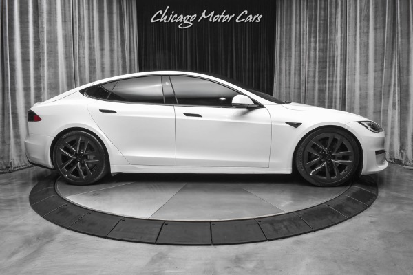 Used-2021-Tesla-Model-S-Plaid-Sedan-Pearl-White-Full-Self-Driving--0-60-in-199-sec-Every-Option