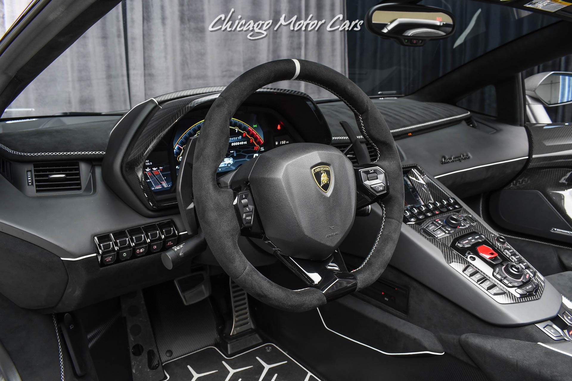 Used-2020-Lamborghini-Aventador-SVJ-LP770-4-Roadster-Factory-Matte-White-CARBON-FIBER-Everywhere-Only-2k-Miles