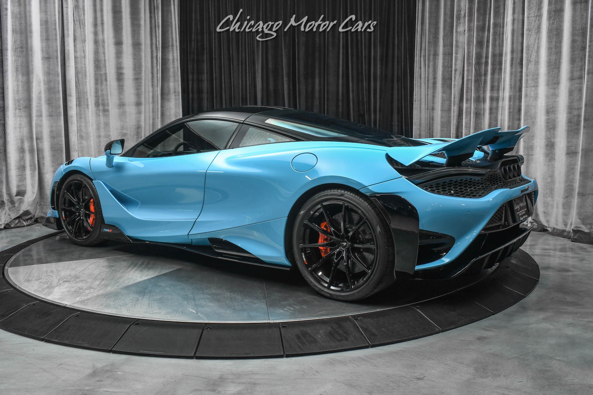 Used 2021 Mclaren 765lt Coupe Only 2k Miles Curacao Blue Mso Black