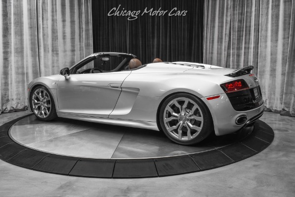 Used-2012-Audi-R8-52-V10-Quattro-Spyder-Convertible-Ice-Silver-Carbon-Fiber-Mirror-PPF