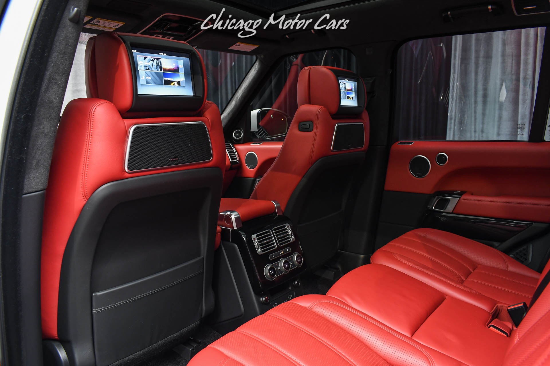 red range rover interior