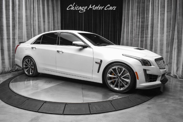 Used-2016-Cadillac-CTS-V-Sedan-Crystal-White-Tricoat-Carbon-Fiber-Pack-Luxury-Pack-LOADED