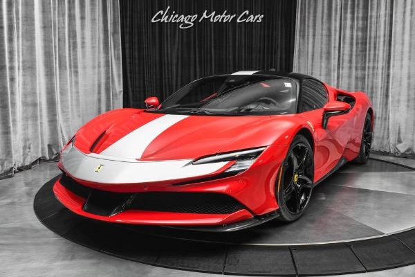 Used-2021-Ferrari-SF90-Stradale-Fiorano-Package-Carbon-Fiber-Everywhere-Optioned-Extremely-Well