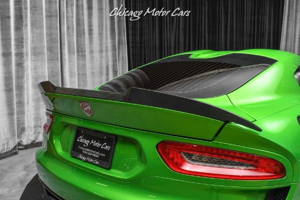 Used-2017-Dodge-Viper-GTC-Coupe-RARE-Stryker-Green-Pearl-Aero-Package-ONLY-1K-Miles-LOADED