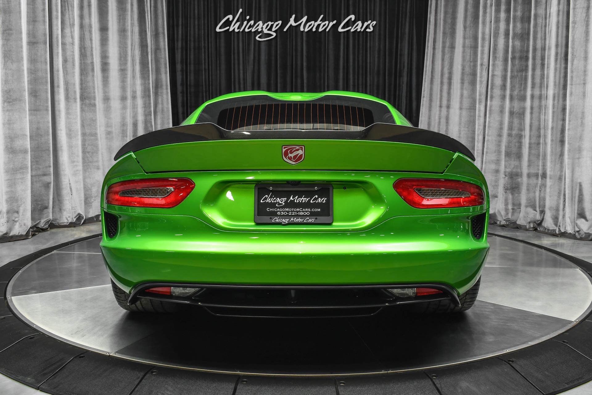 Used-2017-Dodge-Viper-GTC-Coupe-RARE-Stryker-Green-Pearl-Aero-Package-ONLY-1K-Miles-LOADED