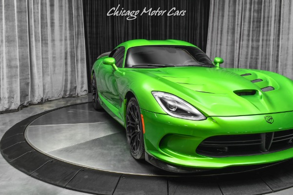 Used-2017-Dodge-Viper-GTC-Coupe-RARE-Stryker-Green-Pearl-Aero-Package-ONLY-1K-Miles-LOADED