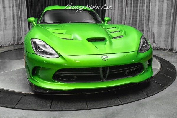 Used-2017-Dodge-Viper-GTC-Coupe-RARE-Stryker-Green-Pearl-Aero-Package-ONLY-1K-Miles-LOADED