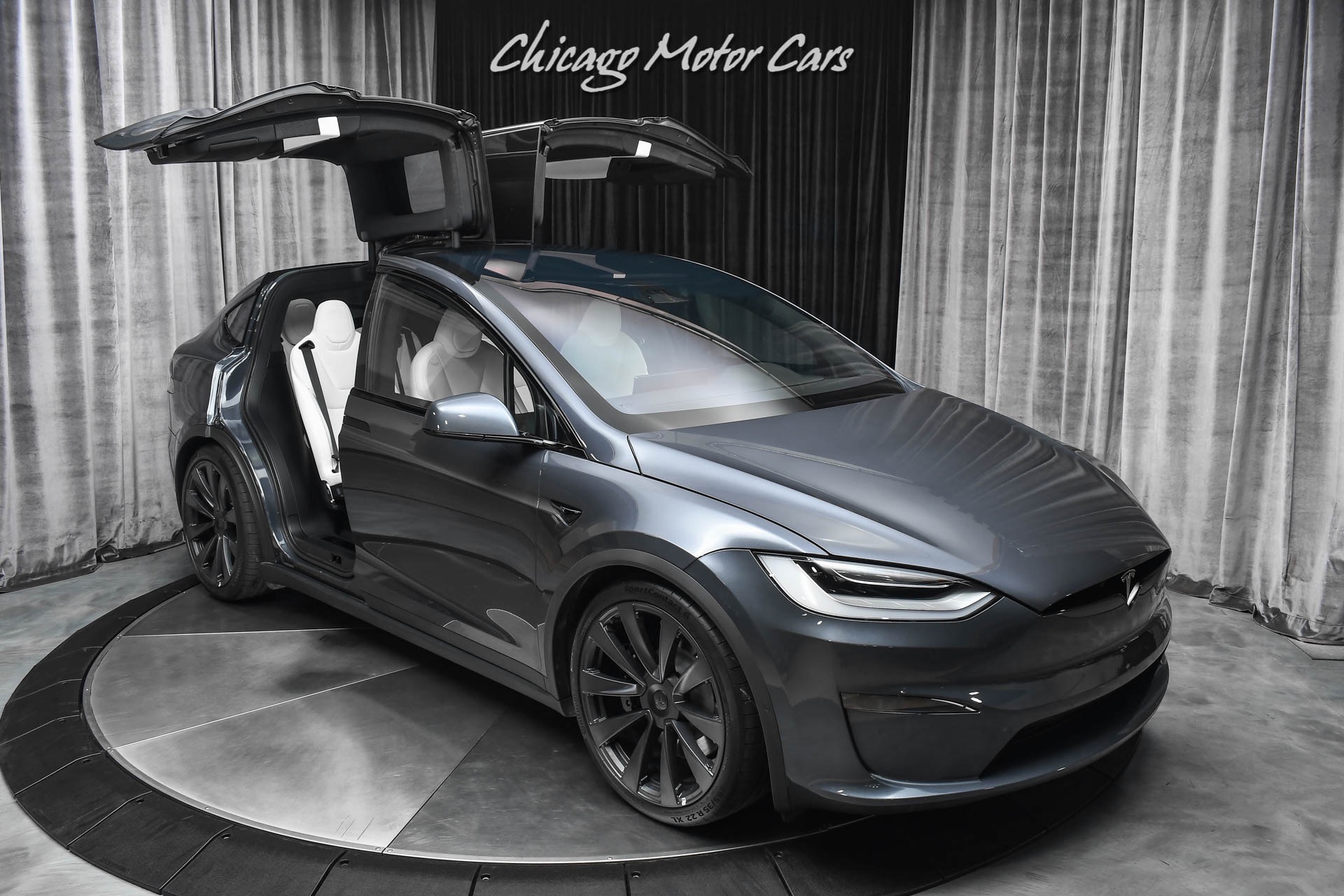 Used-2022-Tesla-Model-X-Plaid-SUV-ONLY-250-Miles-FULL-Self-Driving-LOADED-with-Every-Option