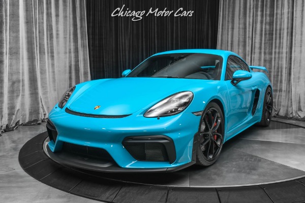 Used-2020-Porsche-718-Cayman-GT4-Coupe-RARE-Miami-Blue-ONLY-361-Miles-PPF-LOADED