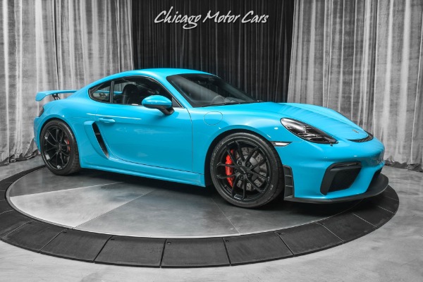 Used-2020-Porsche-718-Cayman-GT4-Coupe-RARE-Miami-Blue-ONLY-361-Miles-PPF-LOADED