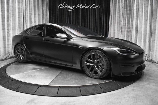 Used-2022-Tesla-Model-S-Plaid-Sedan-SATIN-BLACK--1020-HP-Worlds-Fastest-Production-Sedan-EVER