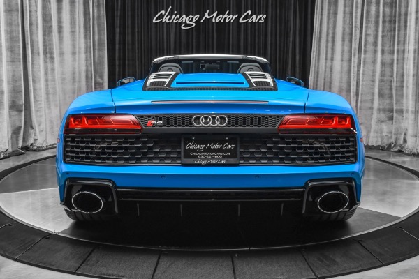 Used-2022-Audi-R8-52-V10-performance-Spyder-Convertible-ONLY-317-Miles-Riviera-Blue-Carbon