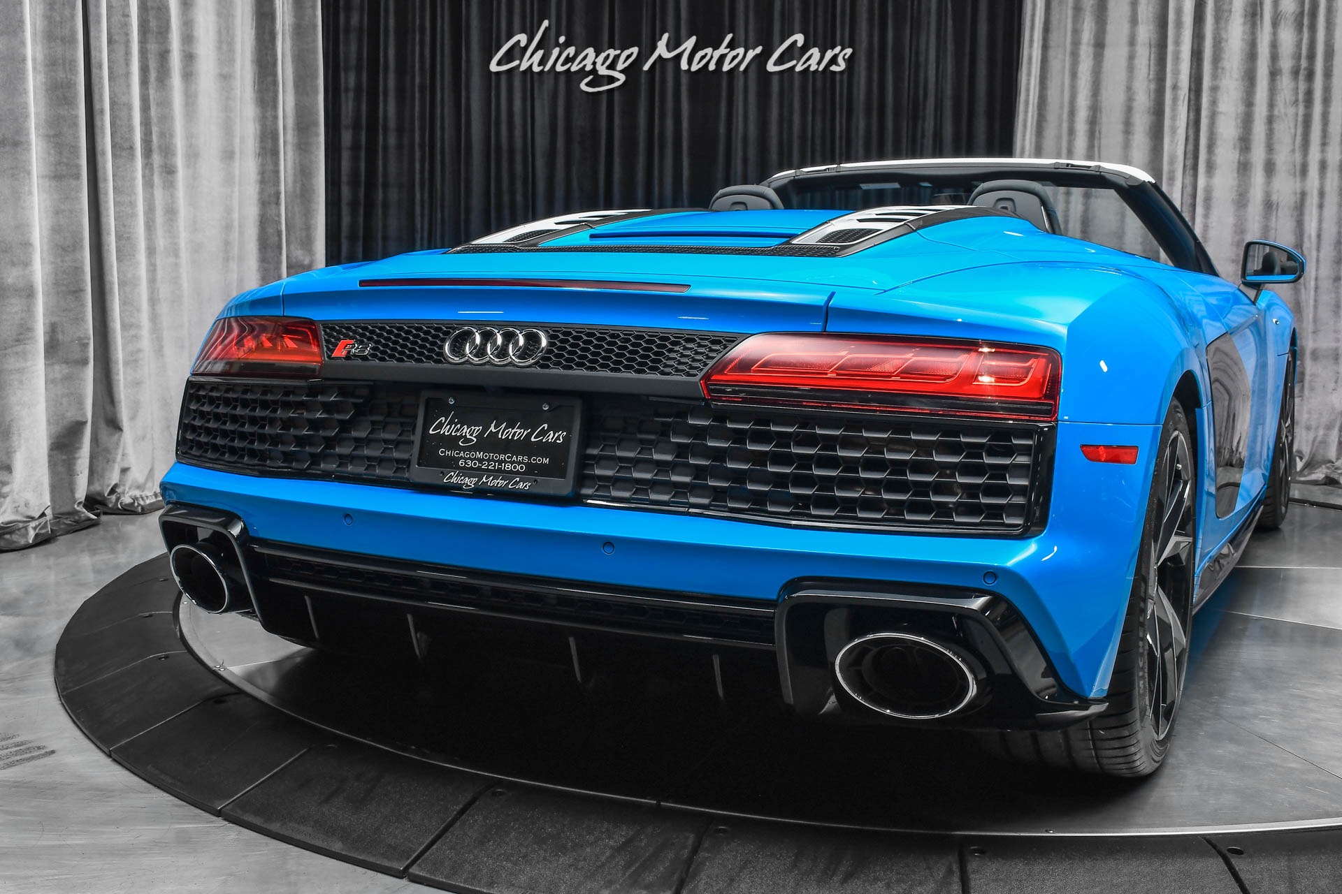 Used-2022-Audi-R8-52-V10-performance-Spyder-Convertible-ONLY-317-Miles-Riviera-Blue-Carbon