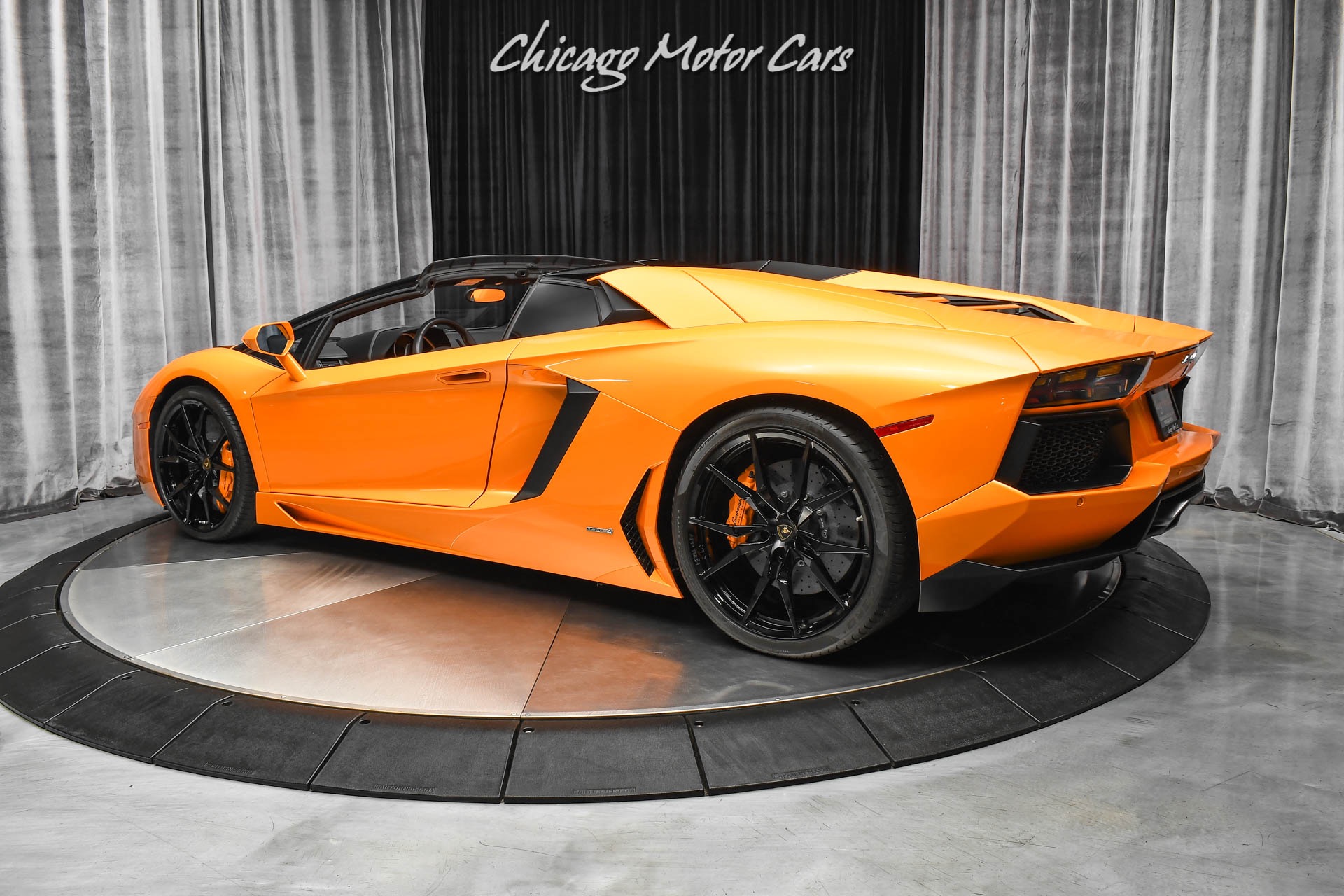 orange lamborghini convertible