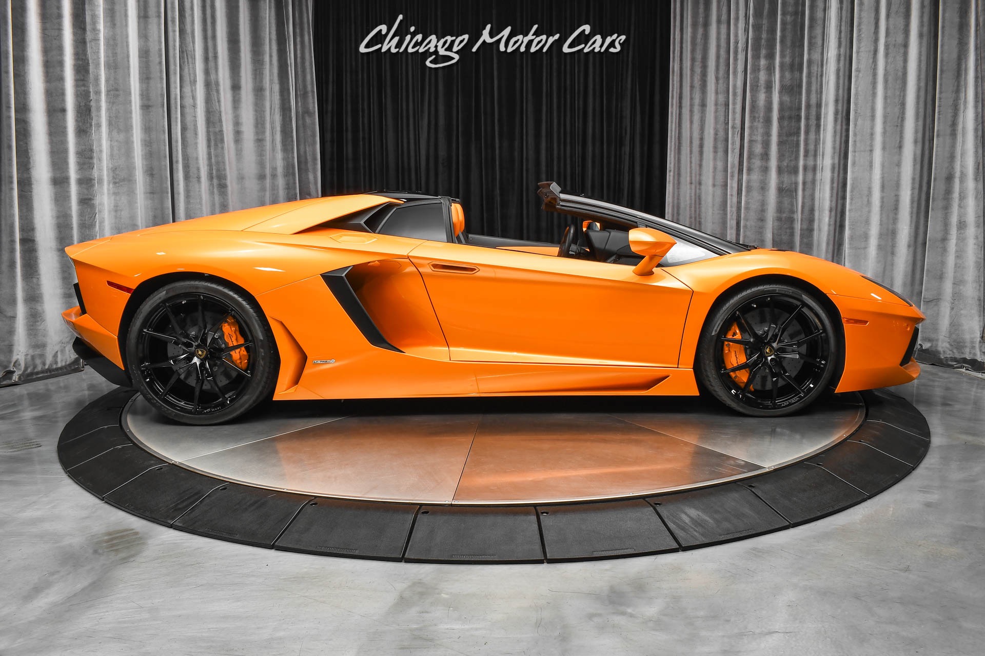 orange lamborghini convertible