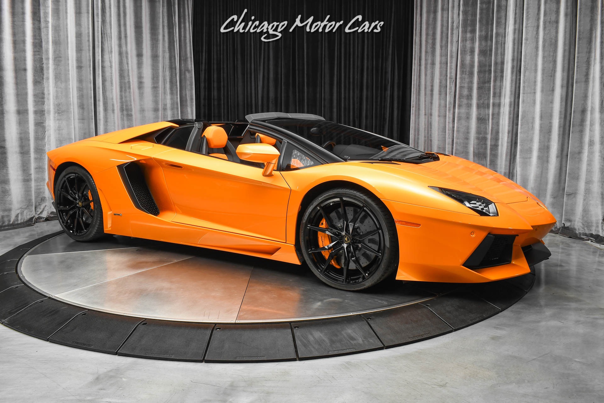 orange lamborghini convertible