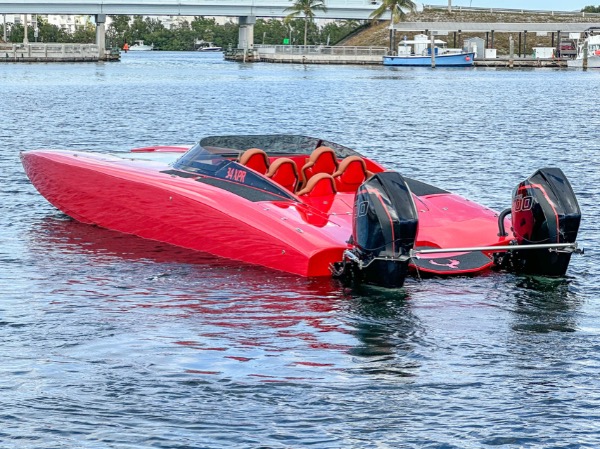 Used-2022-Phoenix-34-XPR-Catamaran---Twin-Mercury-300R---Open-Cockpit