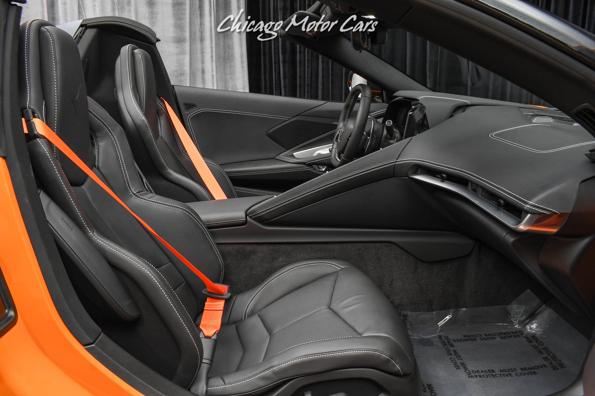 Used-2022-Chevrolet-Corvette-Stingray-Convertible-ONLY-397-Miles-Amplify-Orange-Perf-Exhaust-LOADED