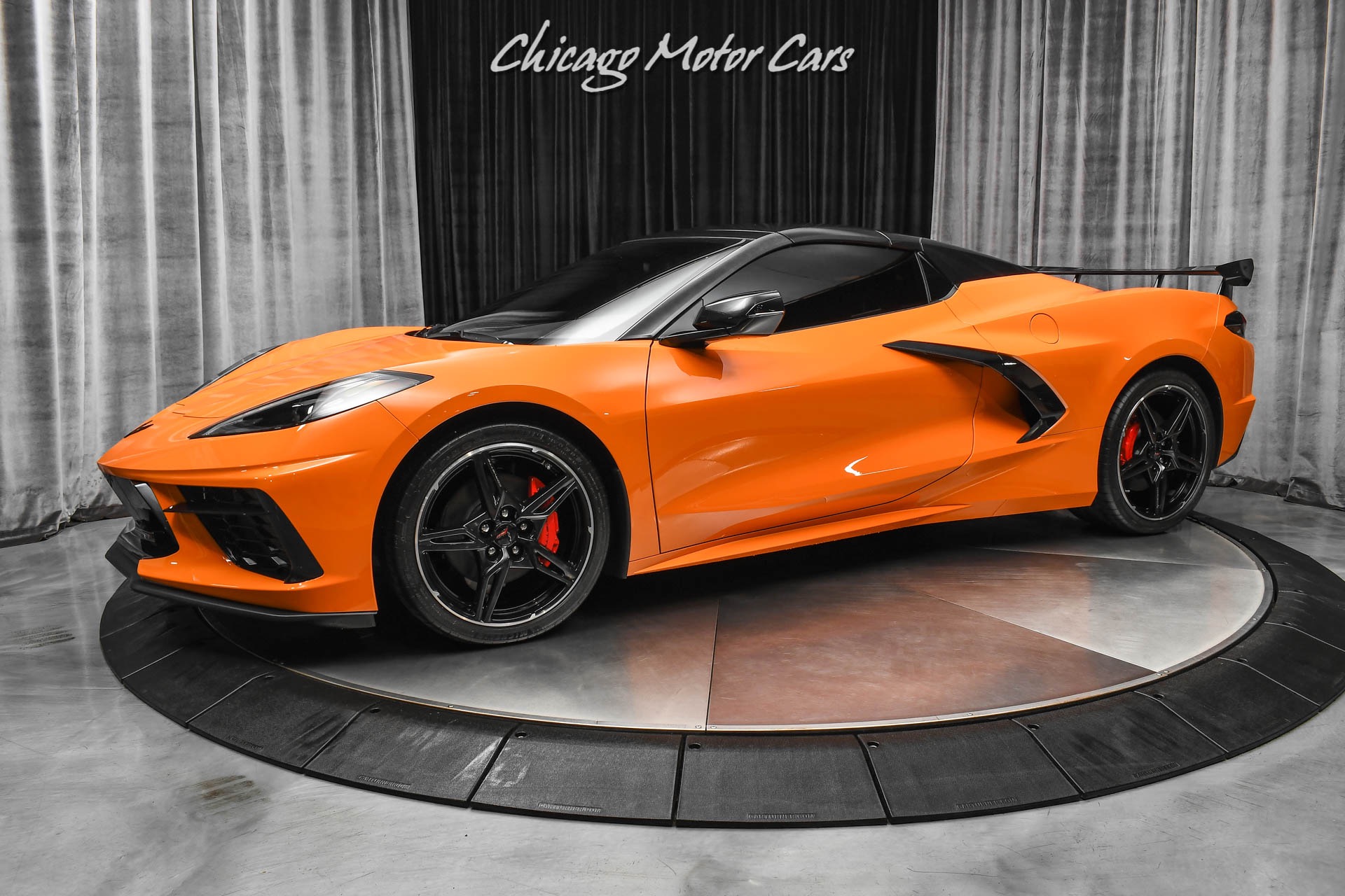 Used-2022-Chevrolet-Corvette-Stingray-Convertible-ONLY-397-Miles-Amplify-Orange-Perf-Exhaust-LOADED