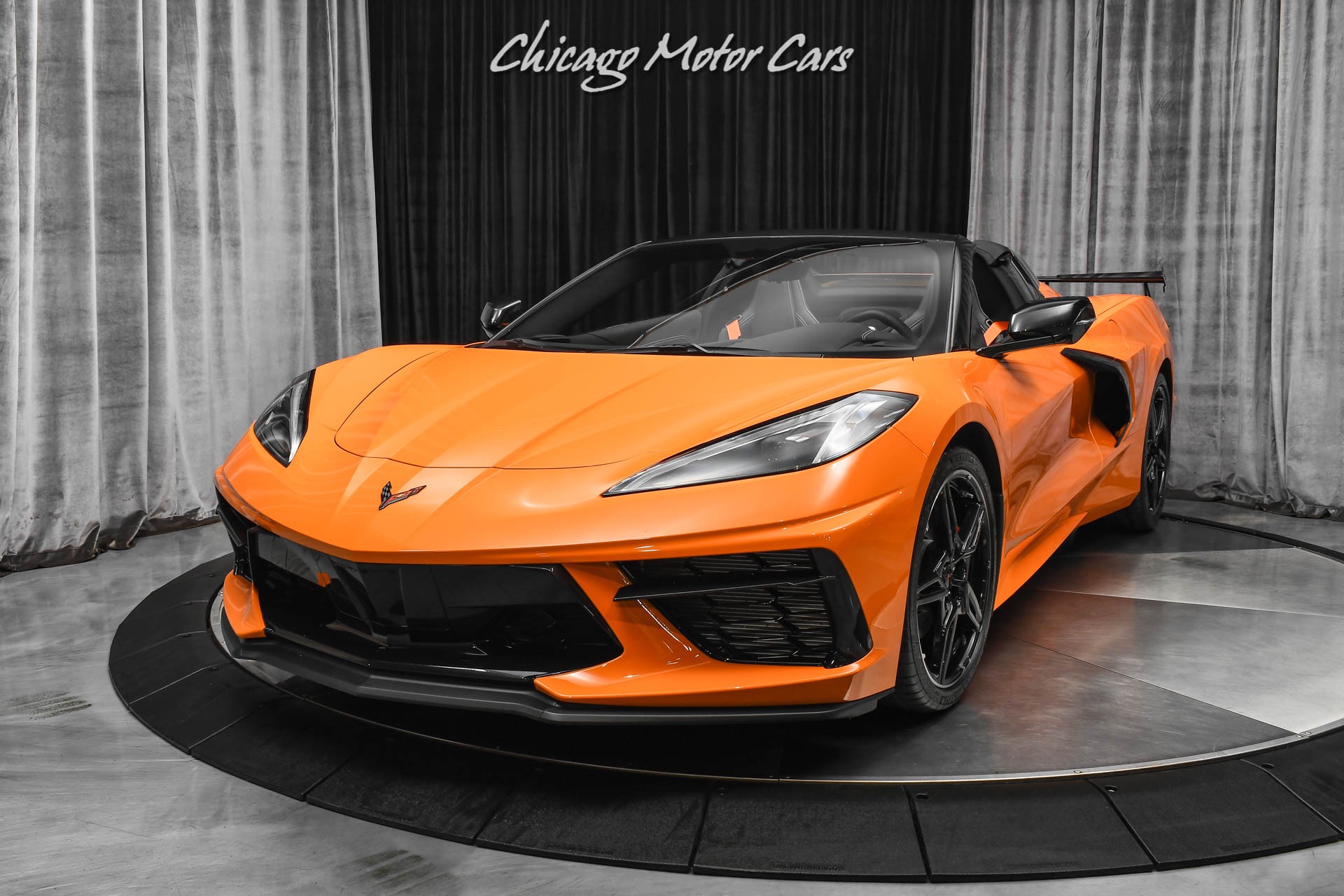 Used-2022-Chevrolet-Corvette-Stingray-Convertible-ONLY-397-Miles-Amplify-Orange-Perf-Exhaust-LOADED