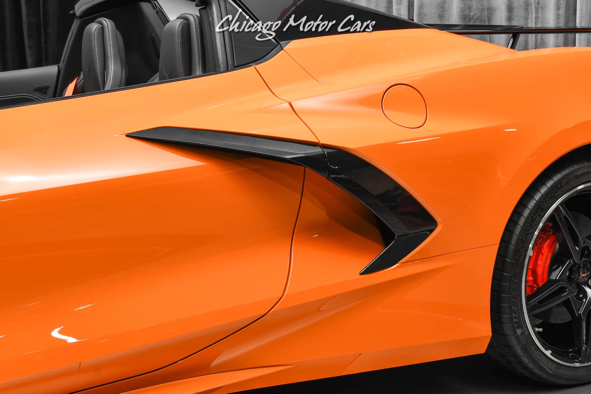 Used-2022-Chevrolet-Corvette-Stingray-Convertible-ONLY-397-Miles-Amplify-Orange-Perf-Exhaust-LOADED