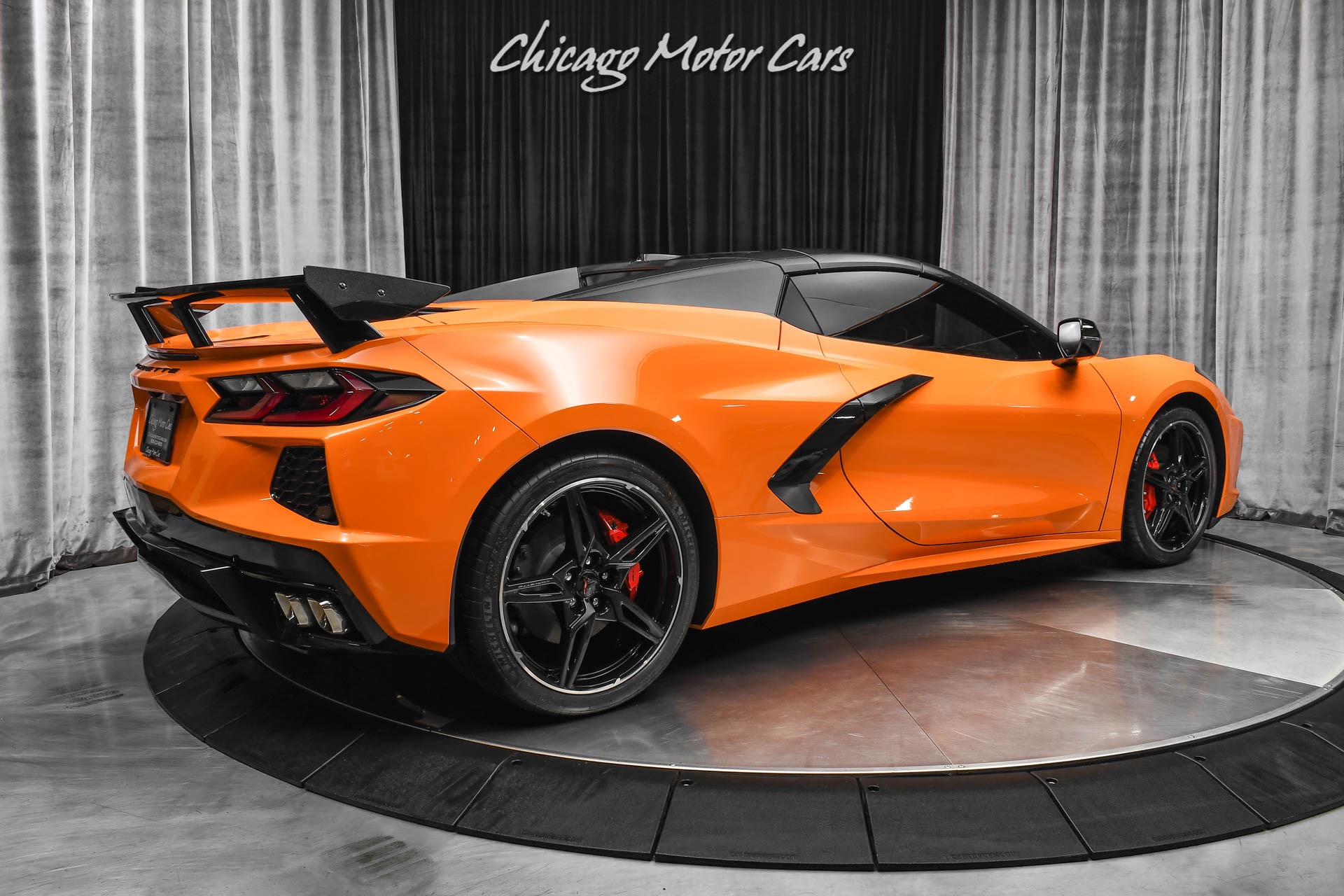 Used-2022-Chevrolet-Corvette-Stingray-Convertible-ONLY-397-Miles-Amplify-Orange-Perf-Exhaust-LOADED