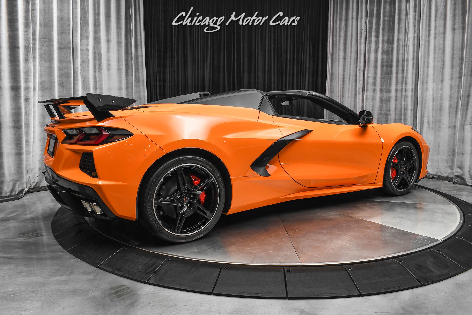 Used-2022-Chevrolet-Corvette-Stingray-Convertible-ONLY-397-Miles-Amplify-Orange-Perf-Exhaust-LOADED