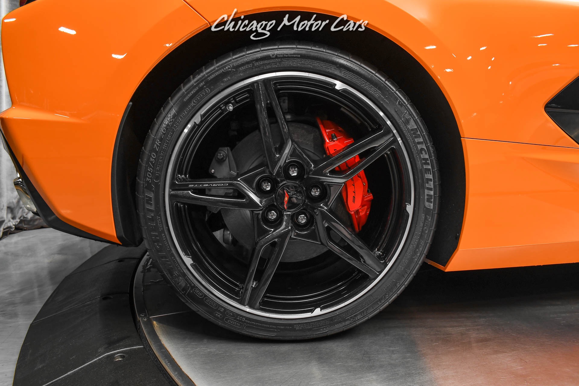 Used-2022-Chevrolet-Corvette-Stingray-Convertible-ONLY-397-Miles-Amplify-Orange-Perf-Exhaust-LOADED