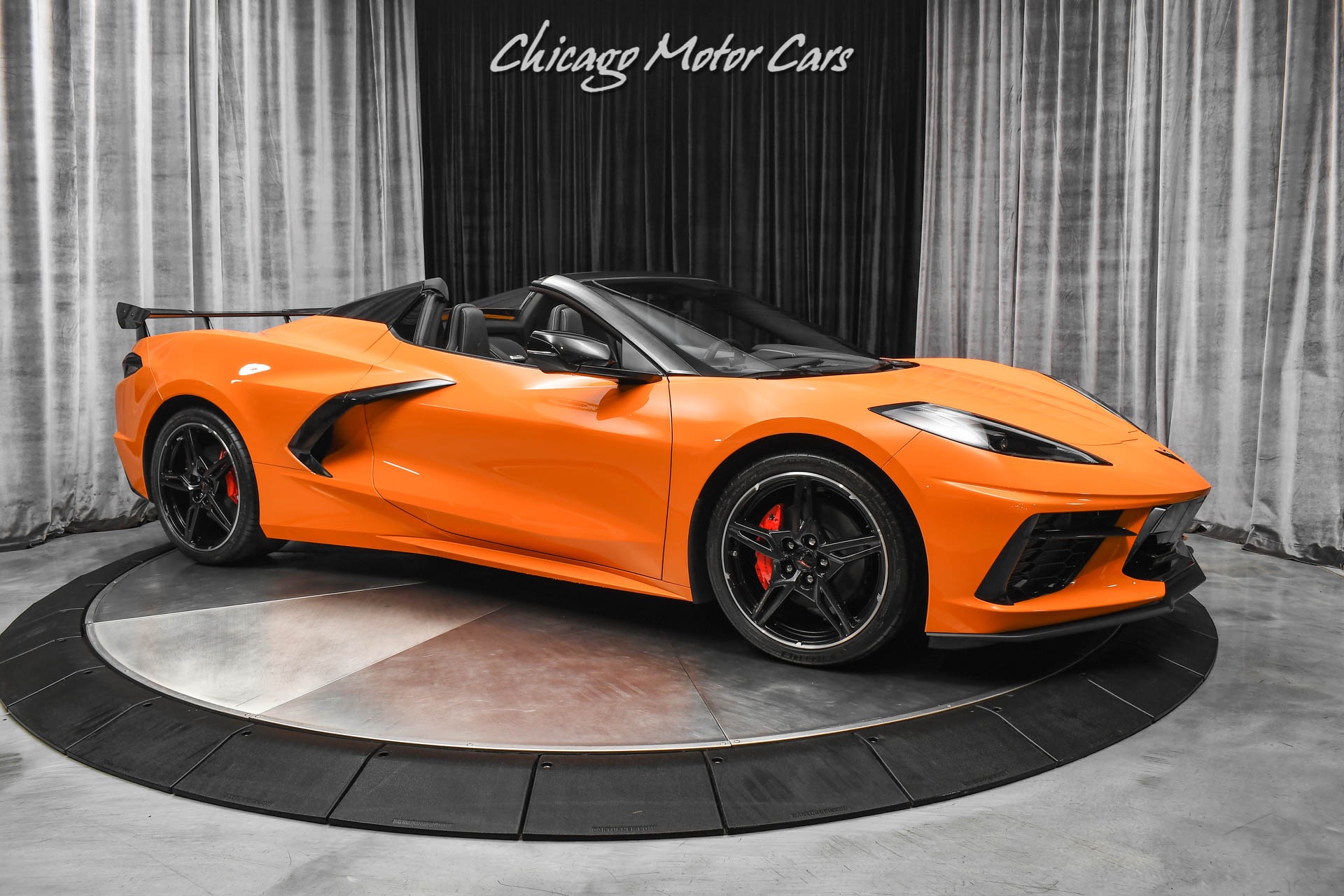 Used-2022-Chevrolet-Corvette-Stingray-Convertible-ONLY-397-Miles-Amplify-Orange-Perf-Exhaust-LOADED