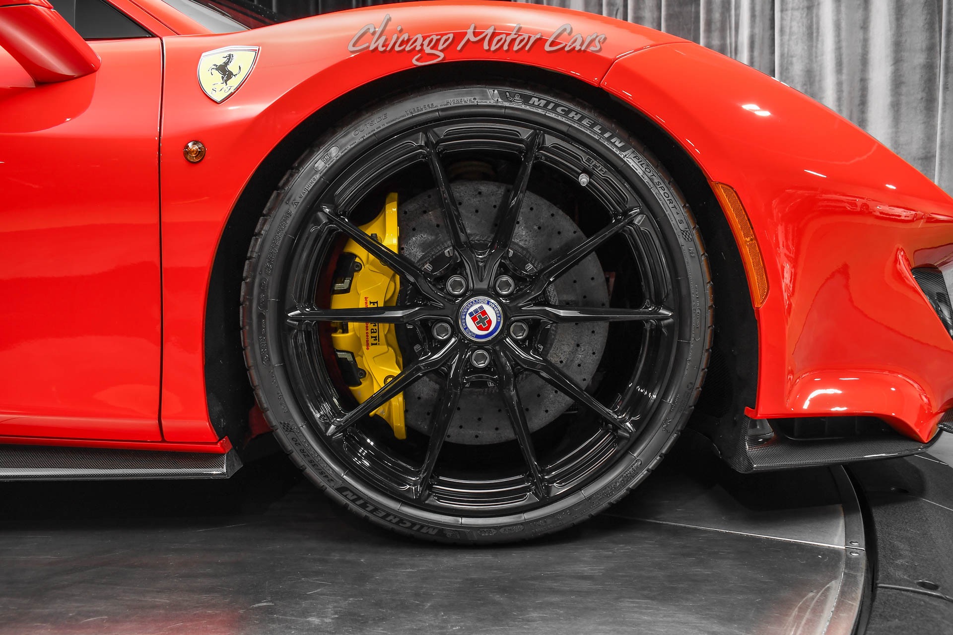 Used-2019-Ferrari-488-Pista-Coupe-ONLY-3k-Miles-HRE-Wheels-FULL-PPF-TONS-of-Carbon-123K-in-Option