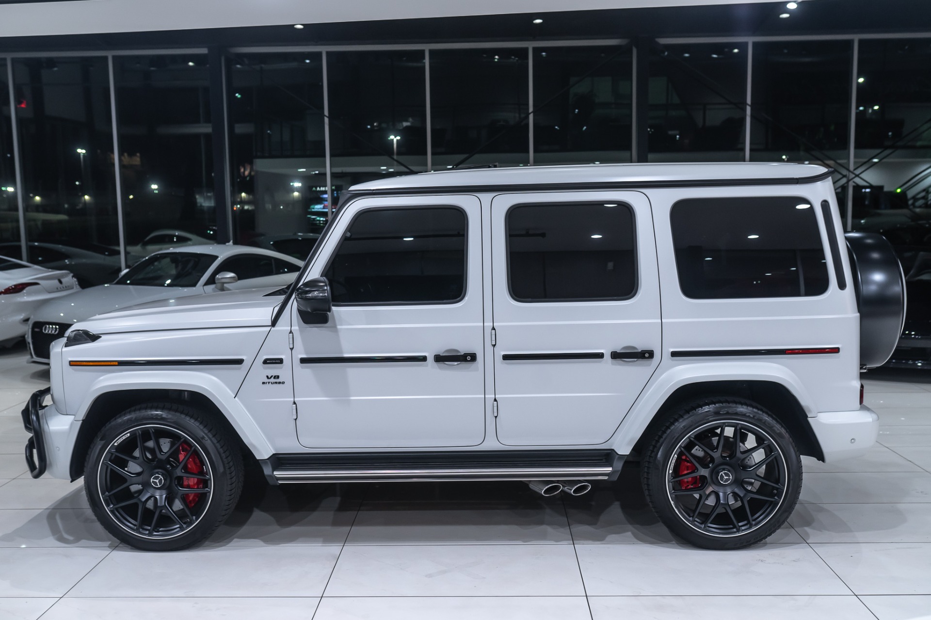 This Pearl White Satin Mercedes-AMG G 63 Is Custom-Made for an NFL