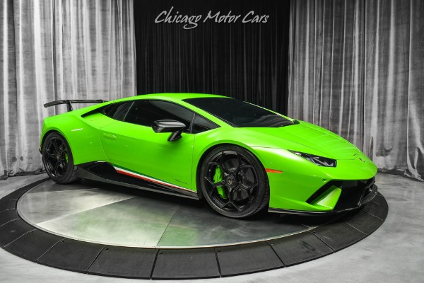 Used-2018-Lamborghini-Huracan-LP640-4-Performante-VERDE-MANTIS-FINISH-FORGED-CARBON-ENGINE-BAY-LOADED