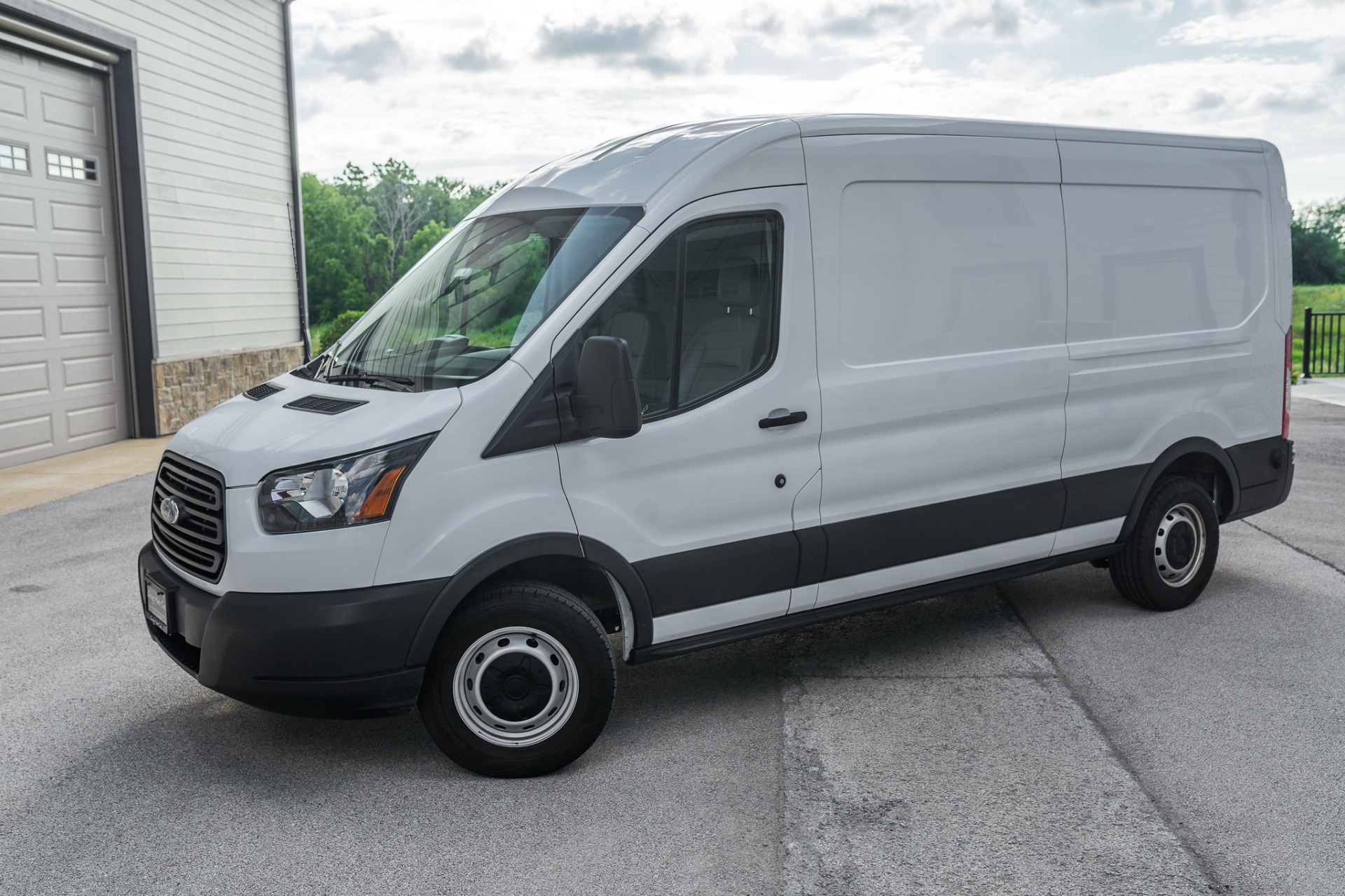 Used 2019 Ford Transit Cargo 250 148 WB Cargo Van! Built in Shelving ...