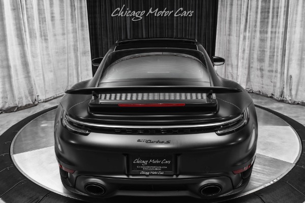 Used-2022-Porsche-911-Turbo-S-Coupe-ONLY-772-Miles-PCCB-Front-Lift-Matte-Black-Wrap-LOADED