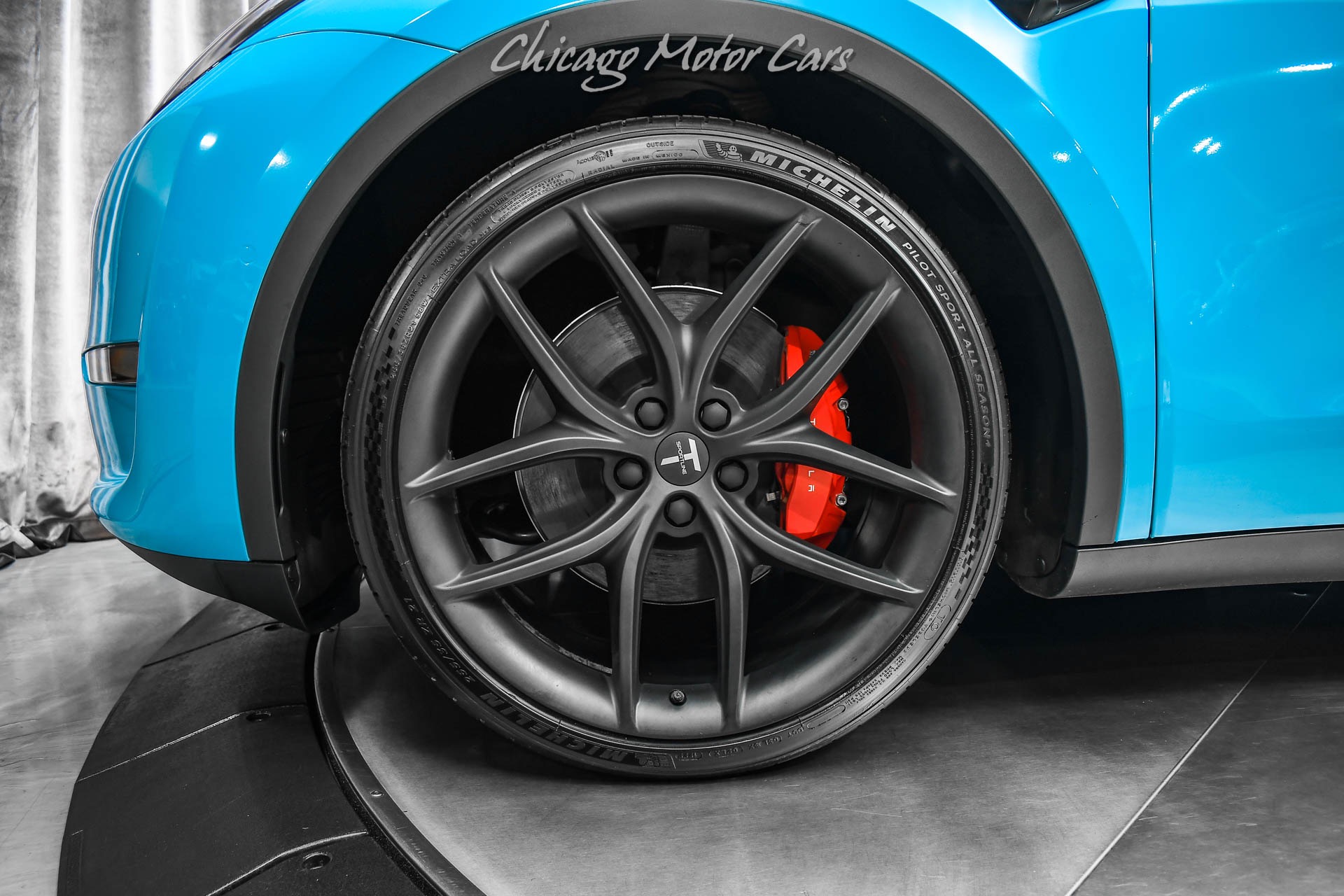 Used 2022 Tesla Model Y Performance SUV Autopilot! Miami Blue Wrap! T  Sportline Wheels! Carbon Trim For Sale (Special Pricing)
