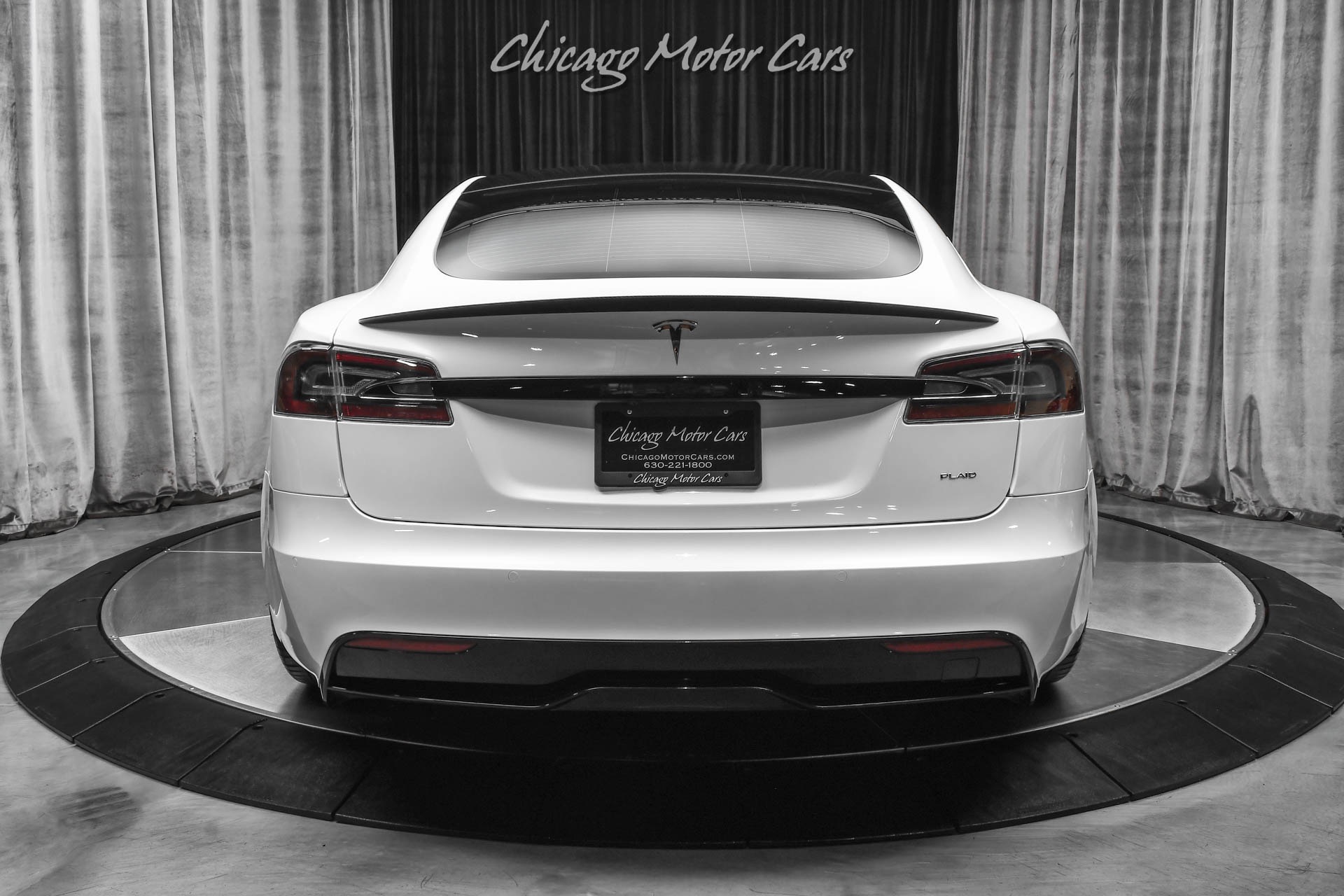 Used 2021 Tesla Model S Plaid Sedan Pearl White Autopilot Low Miles Vossen Wheels 0 60 In 1