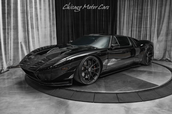 Used-2006-Ford-GT-Beautiful-Black-On-Black-HRE-Wheels-Custom-Interior