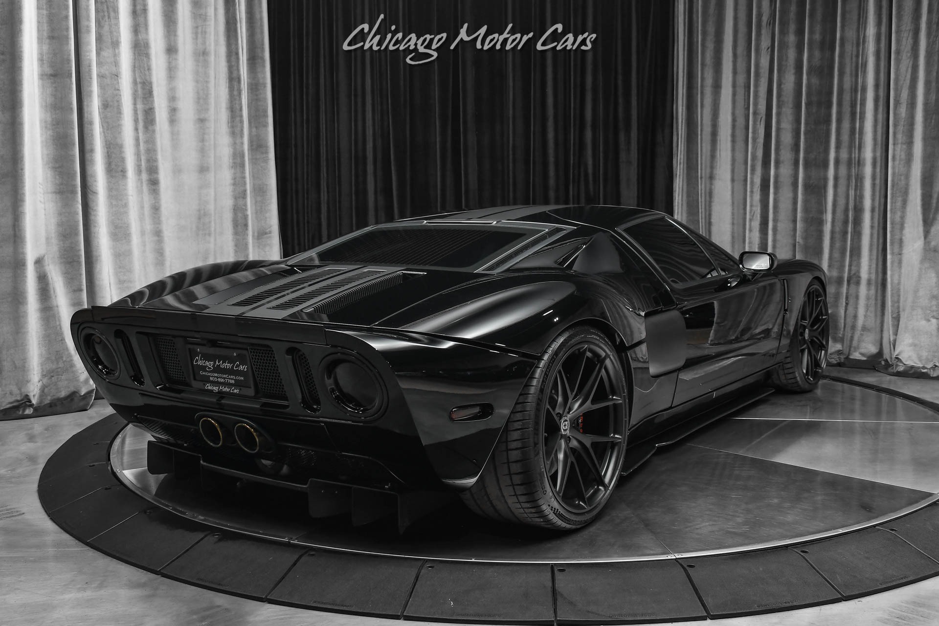 Used-2006-Ford-GT-Beautiful-Black-On-Black-HRE-Wheels-Custom-Interior