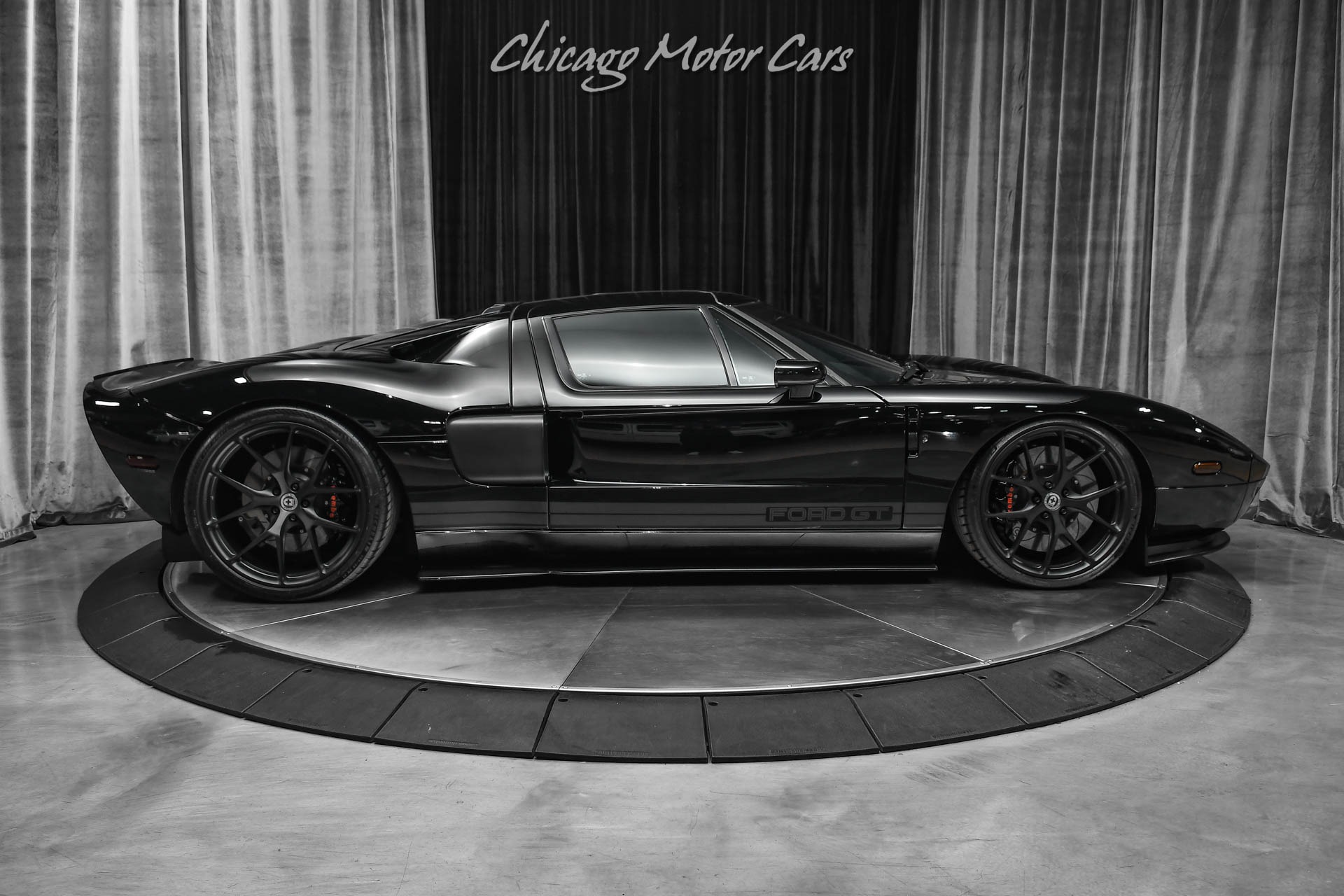 Used-2006-Ford-GT-Beautiful-Black-On-Black-HRE-Wheels-Custom-Interior