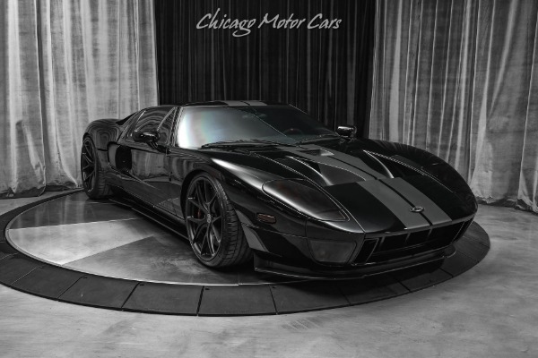 Used-2006-Ford-GT-Beautiful-Black-On-Black-HRE-Wheels-Custom-Interior